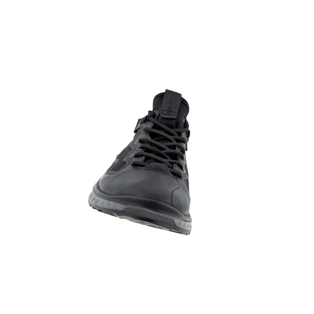 Men's Ecco St.360 Urban Sneakers Black / Grey | Canada 662QMA